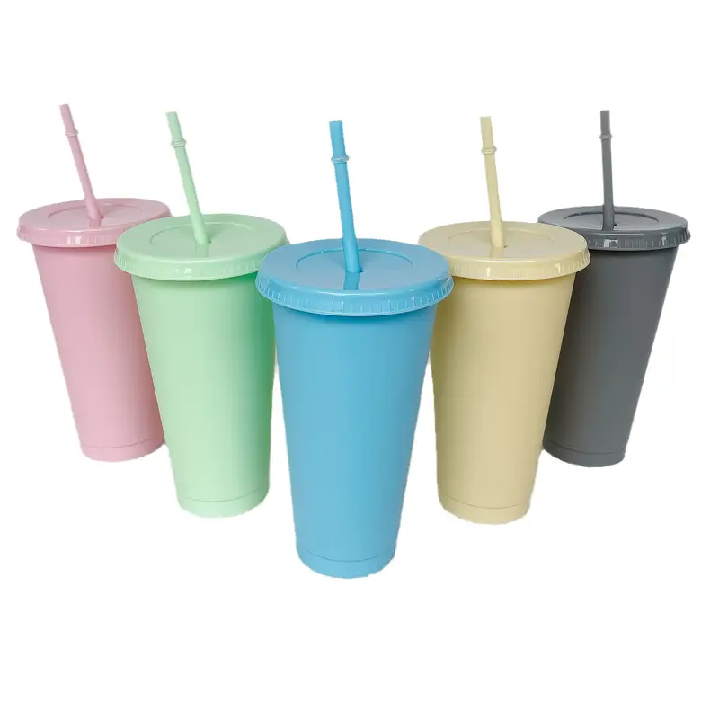 Reusable Plastic Cups, Disposable Plastic Cups, Straws, Lid