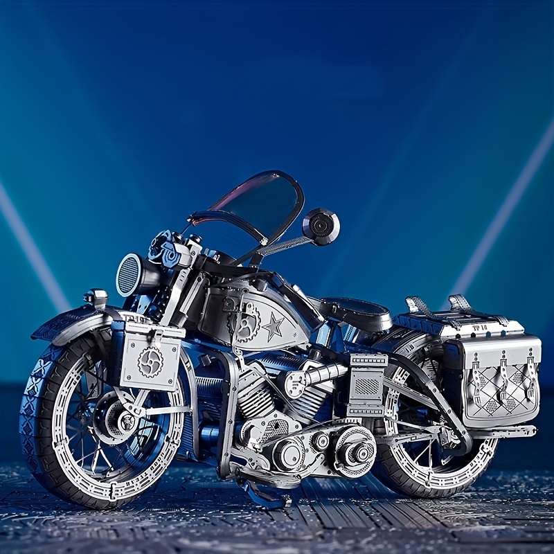 Unlock Creativity Motorcycle 3d Metal Puzzles Diy Mecha - Temu
