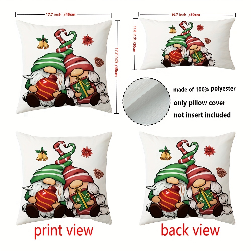 Double sided Print Christmas Pillow Covers Merry Christmas - Temu