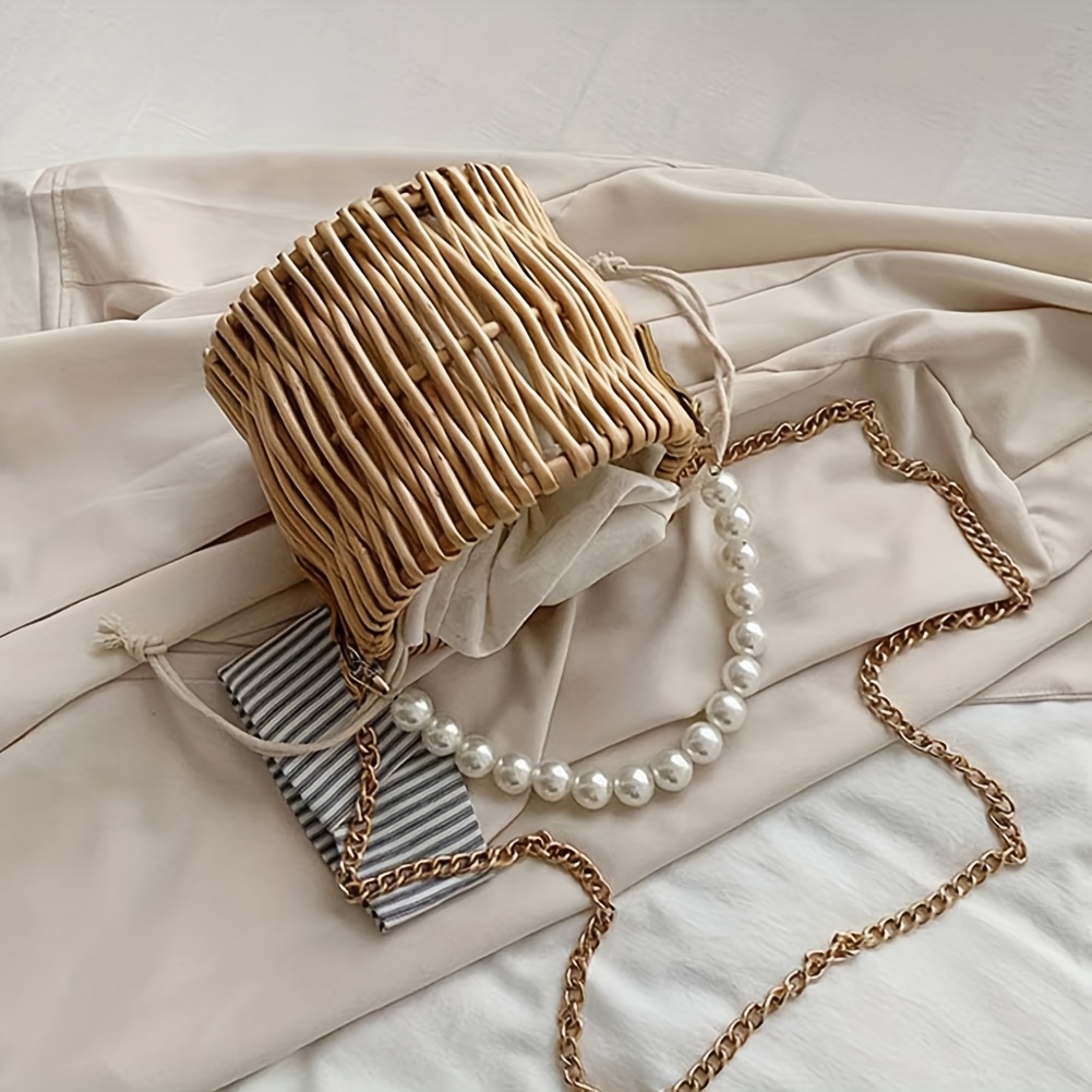 Diy Faux Pearl Bead Chain Bag Strap Extension Perfect For - Temu