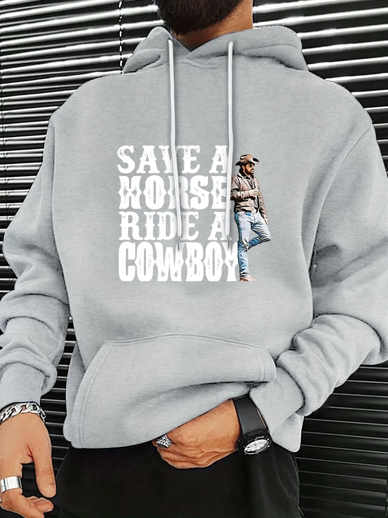 Cowboy Print Hoodie, Cool Hoodies For Men, Men's Casual Graphic Design  Pullover Hooded Sweatshirt With Kangaroo Pocket Streetwear For Winter Fall,  As Gifts - Temu