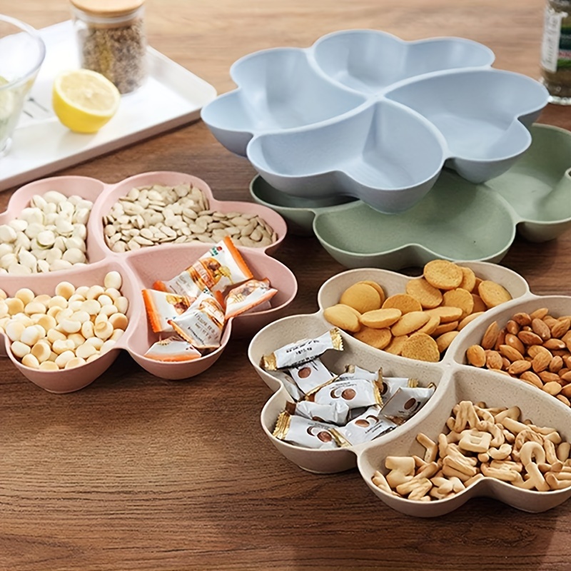 Creative Fruit And Nut Tray Set Transparent Snack Box With - Temu