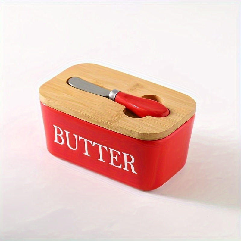 Butter Dish With Cover Butter Fresh-keeping Box With Cutter Slicer