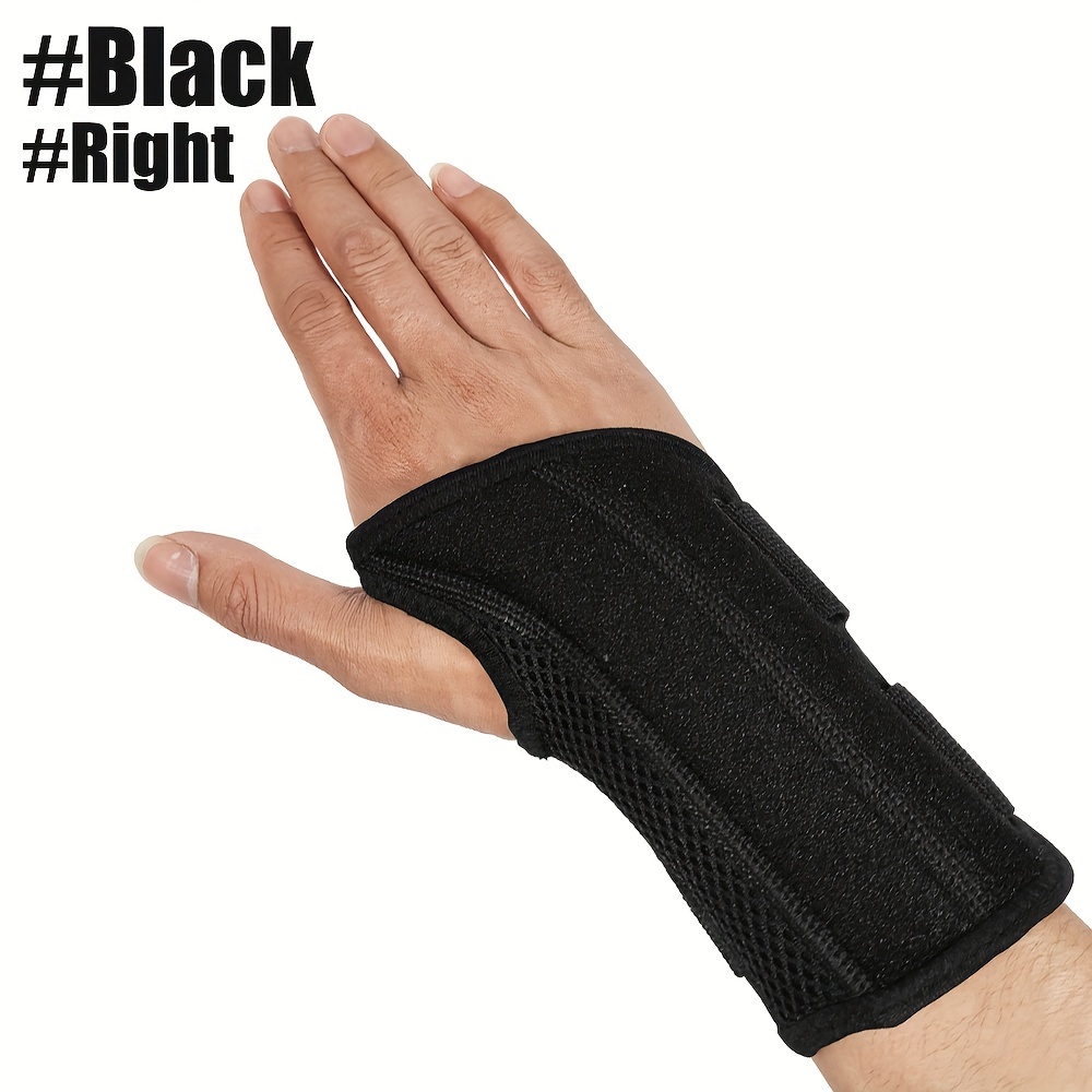 Carpal Tunnel Wrist Brace, Adjustable Wrist Support Brace, Night Wrist  Sleep Supports Splints Arm Stabilizer (Right Hand, L/XL, Black)
