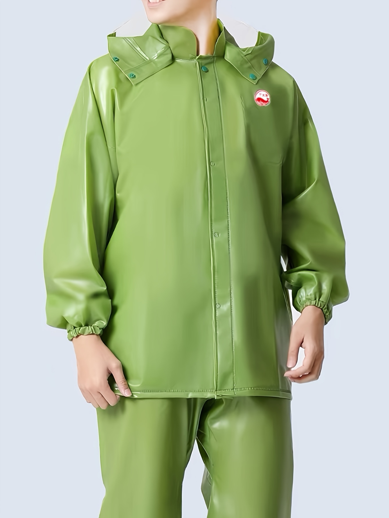 ILM Chubasquero Moto Impermeable Hombre y Mujer-Traje de Lluvia Resistente  al Desgaste, 6 Bolsillos, Juego de 2 Piezas con chaqueta y pantalones