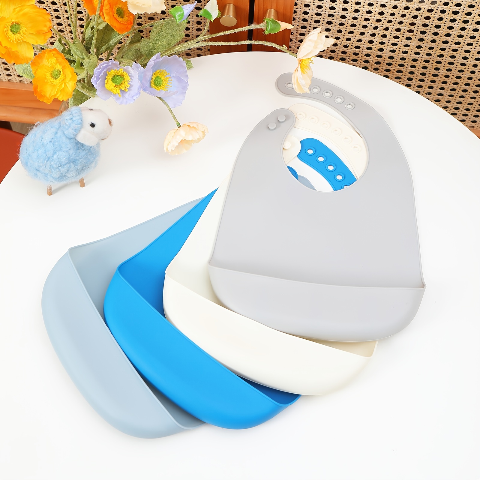 Bavoir Silicone Babyjem - Vache - Univers Poussette