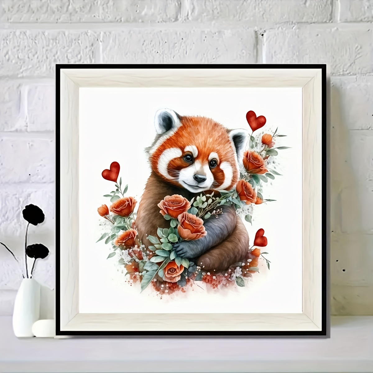 Red Panda And Girl 5d Diy Ab Diamond Painting Kits Cute Animal Cross Stitch  Rhinestone Mosaic Art Craft Home Decoration Kid Gift - Diamond Painting  Cross Stitch - AliExpress