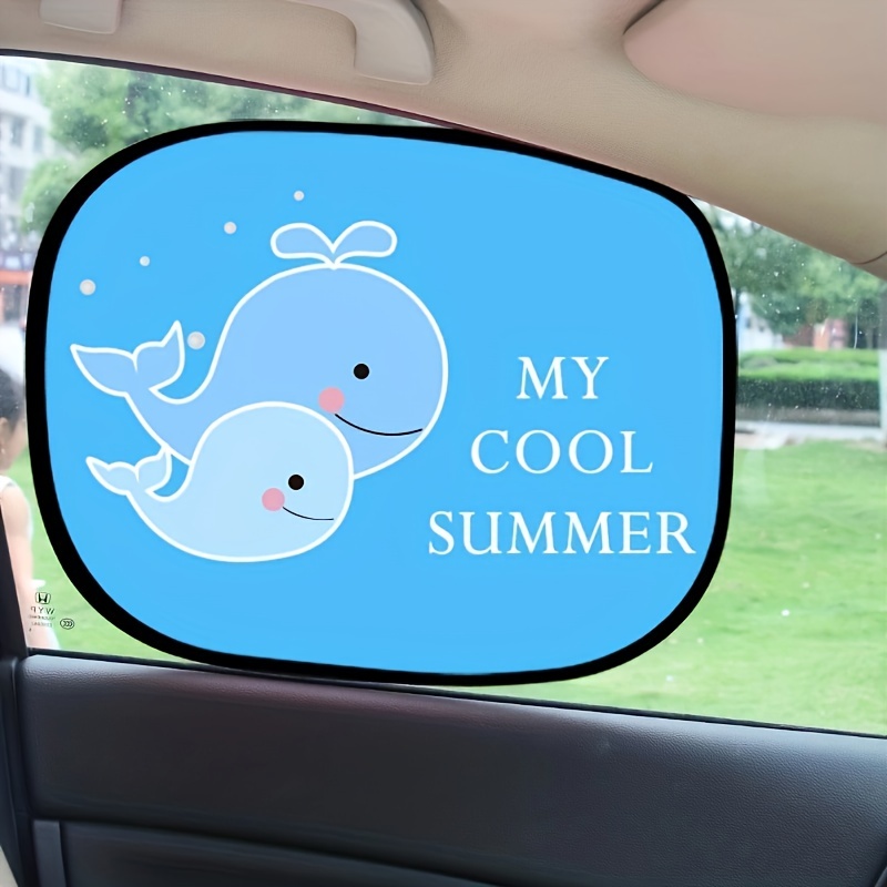 2 Stück Auto Seitenfenster Sonnenschutz Cartoon Muster Auto - Temu
