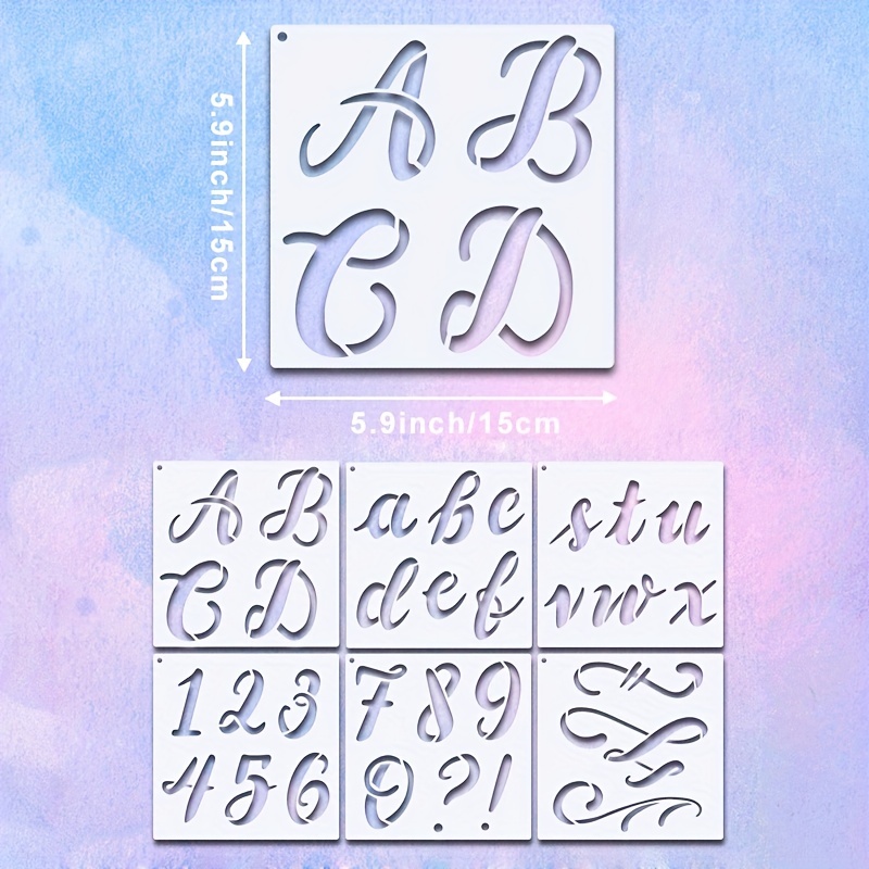 Letter Stencils For Painting Letter Symbol Stencils For - Temu