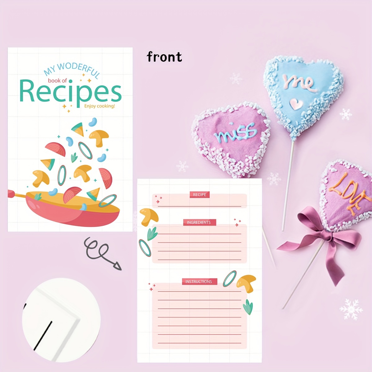 50 Double sided Printed Recipe Cards Double sided Writing In - Temu