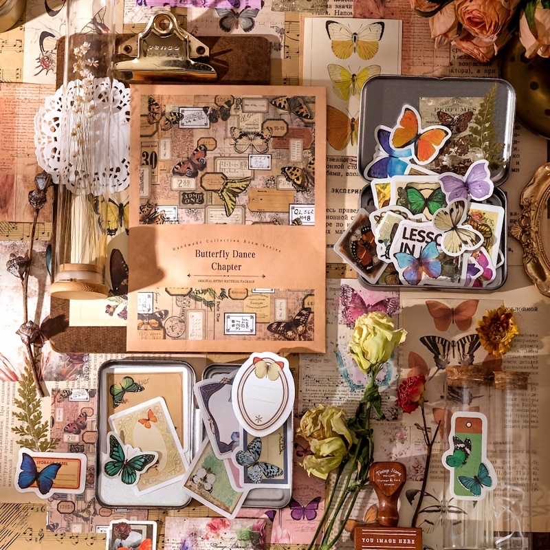 Vintage Stickers Journaling Aesthetic Nature Ephemera - Temu