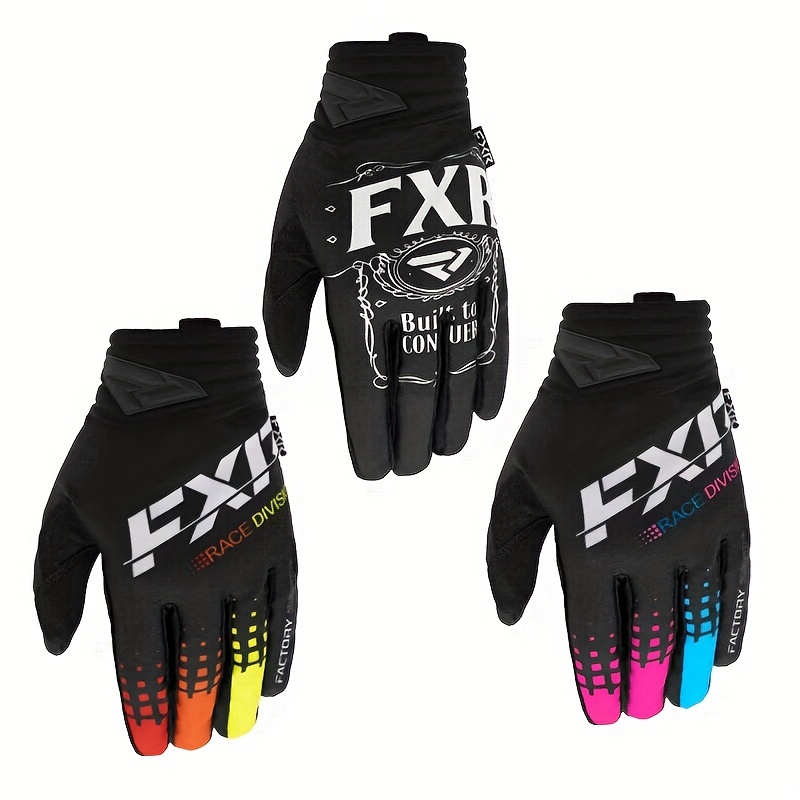 Motorcycle Gloves For Winter, Black Full Finger Touchscreen Reflective  Racing Gloves - Cold Weather Gloves Riding Gear For Men Women Autumn BMX  MTB