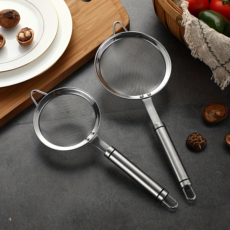 Stainless Steel Soup Juice Strainer For Kitchen Use Soup Strainer Big Size-  32cm