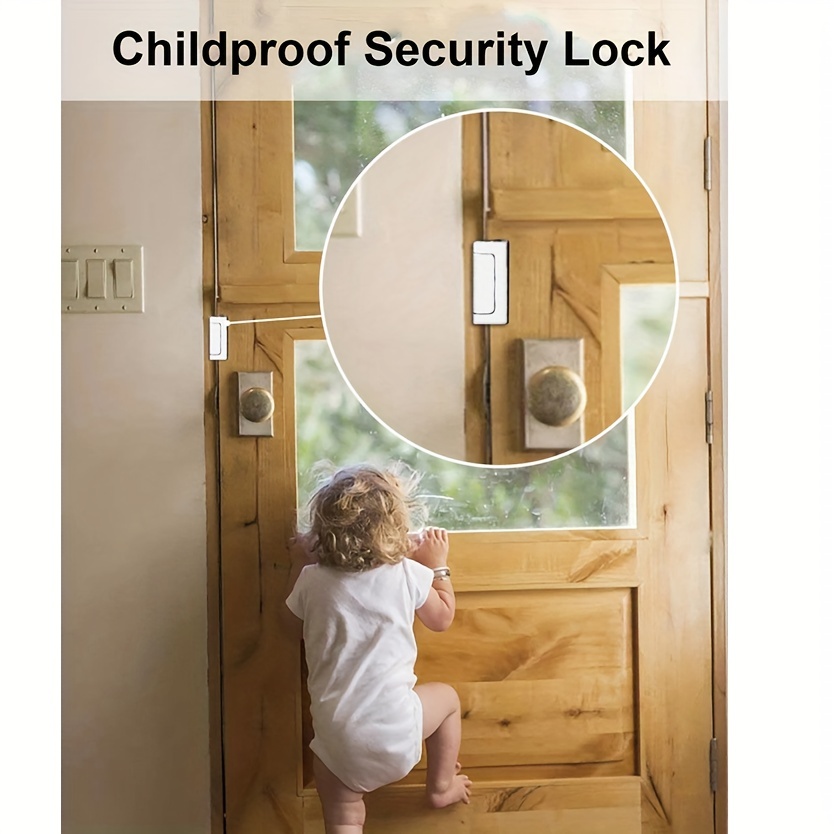Door Reinforcement Lock With 4 Screws Home Security Door - Temu