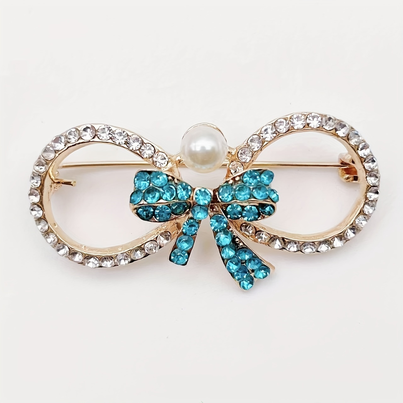 Vintage Classic Luxury Artificial Diamond Bow Brooch for Men, Bowknot Metal Brooch, Party Badges Accessories 2.49,Temu