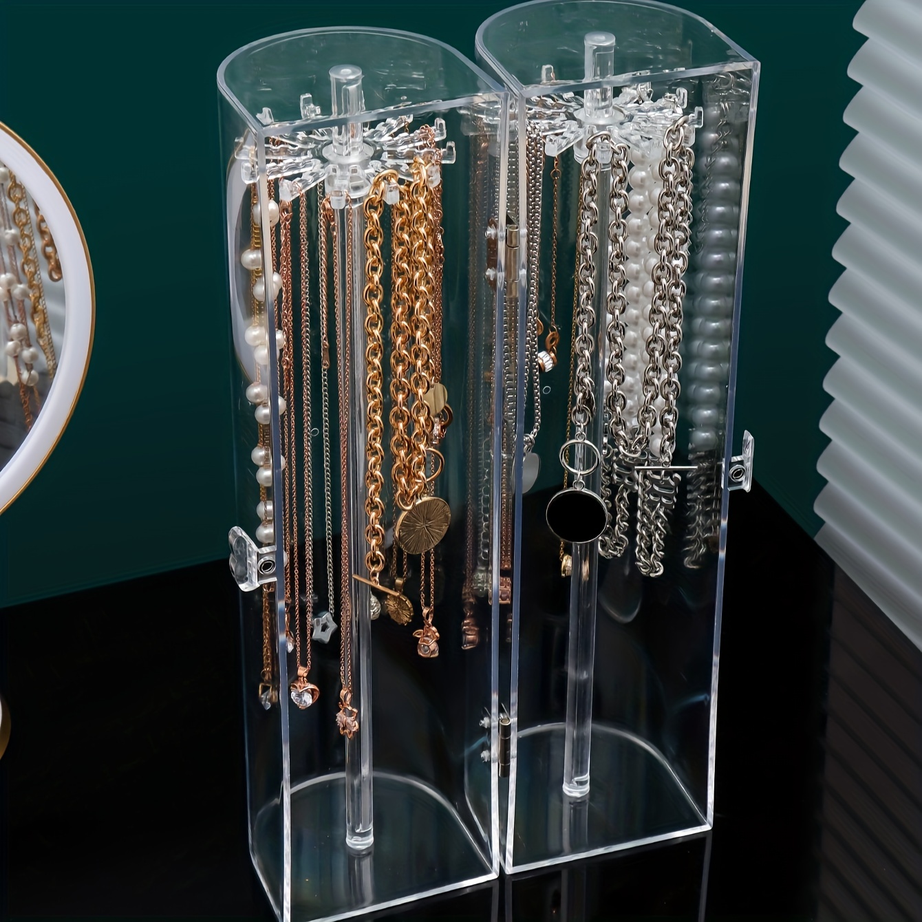 Conical Dustproof Necklace Storage Box