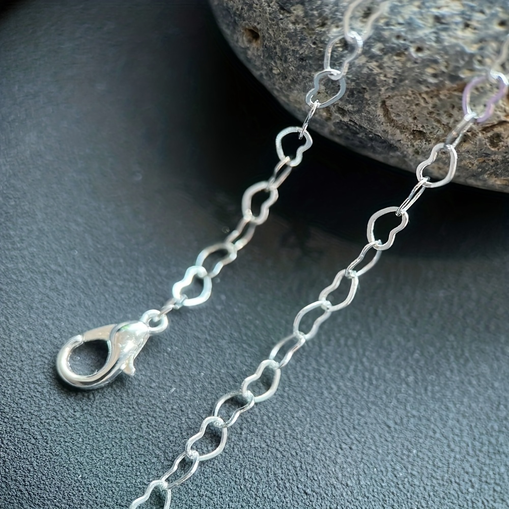 1pc Ball Chain 925 Silver Plated Copper Loose Chain Necklace Chain for Pendant Jewelry Making Supplies 16-30in,Temu