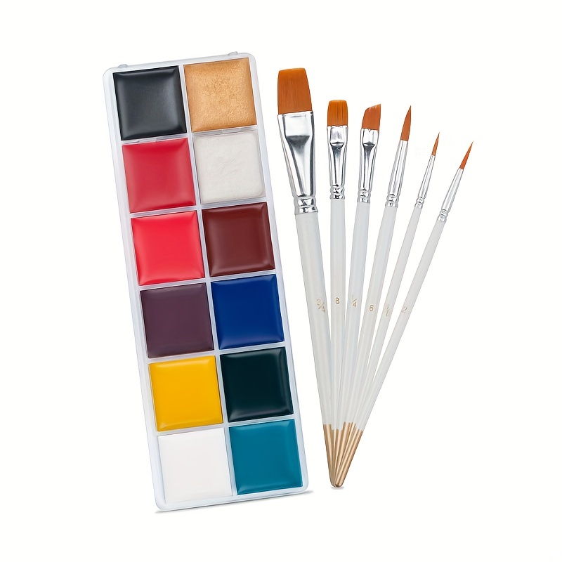 8 Colors Halloween Makeup Kit, Face Painting Kit, Face Body Paint
