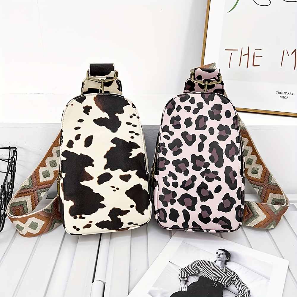 Cow Print Sling Tote Bag