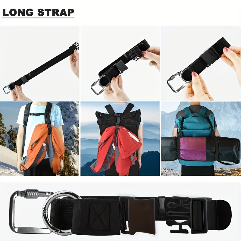 Add-A-Bag Luggage Strap Jacket Gripper, Luggage Straps Baggage Suitcase  Belts Travel Accessories - Make Your Hands Free, Easy to Carry Your Extra