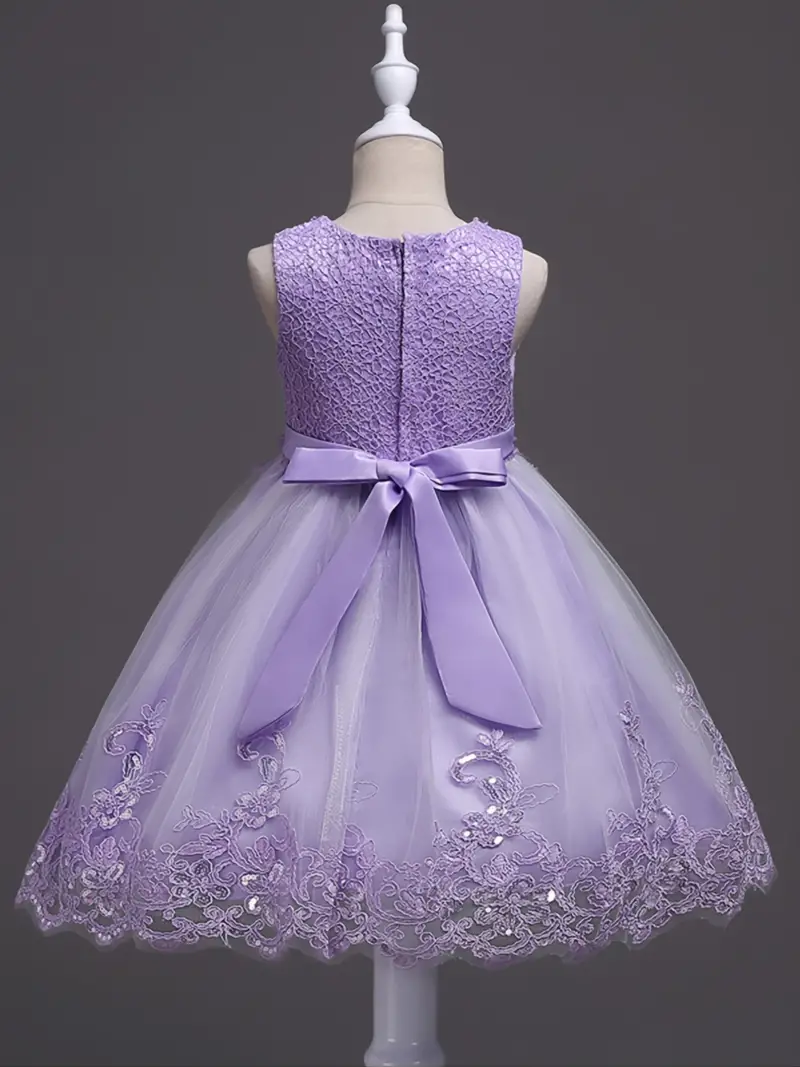 girls princess dress flower girl dress dress for christmas evening party birthday dress kids clothes details 4