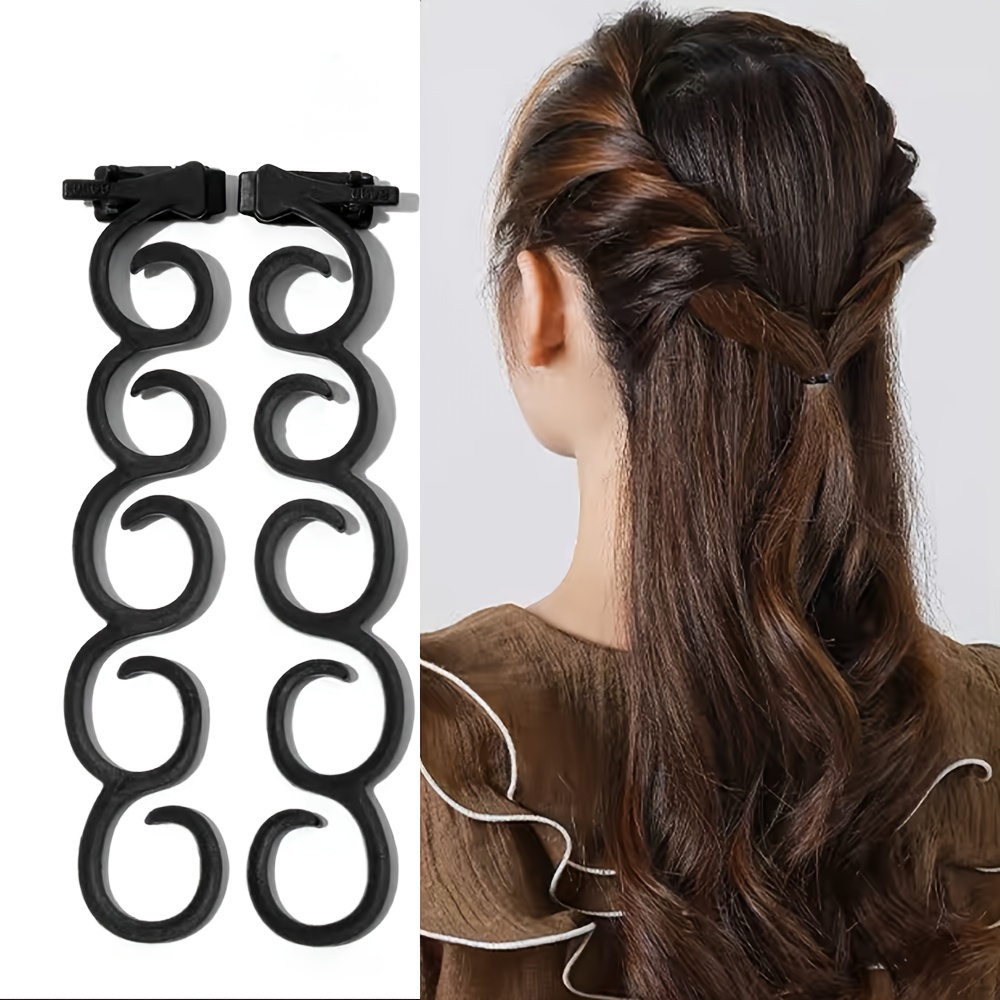 PROFESSIONAL FRENCH BRAID PLAIT Hair Braiding Tool Roller Black Bun Twist  Style