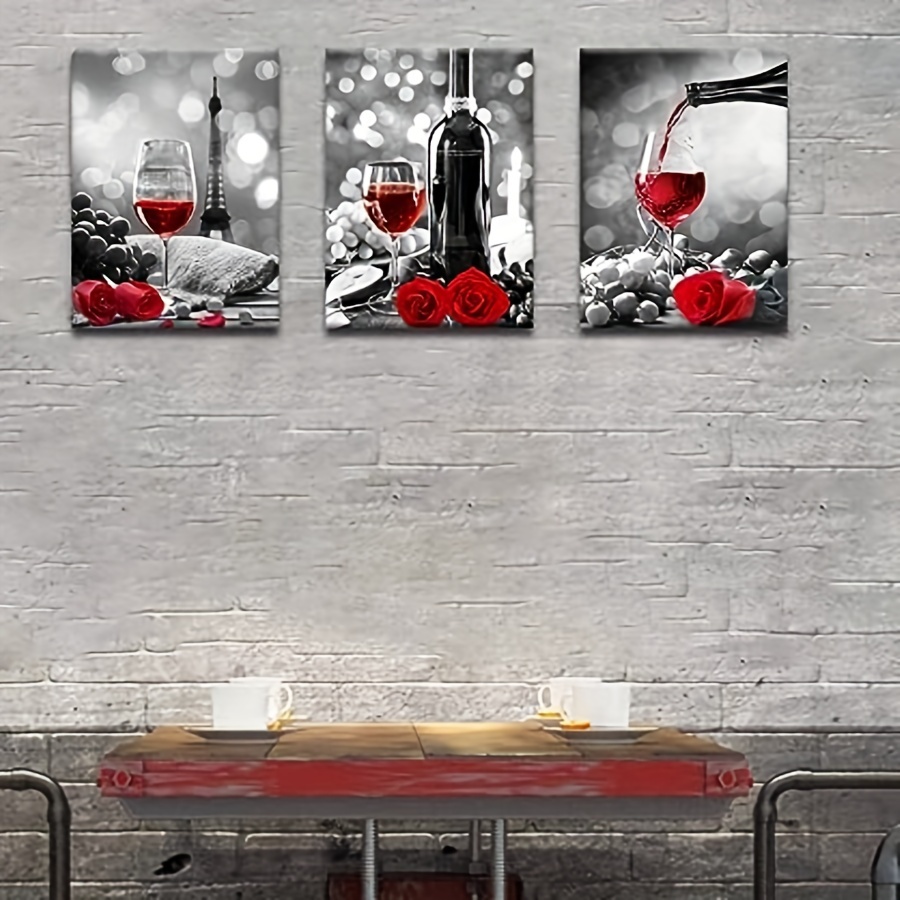Rose Champagne Bottles - Canvas Print Wall Art by LindseyKayCo ( Food & Drink > Drinks > Champagne art) - 8x12 in