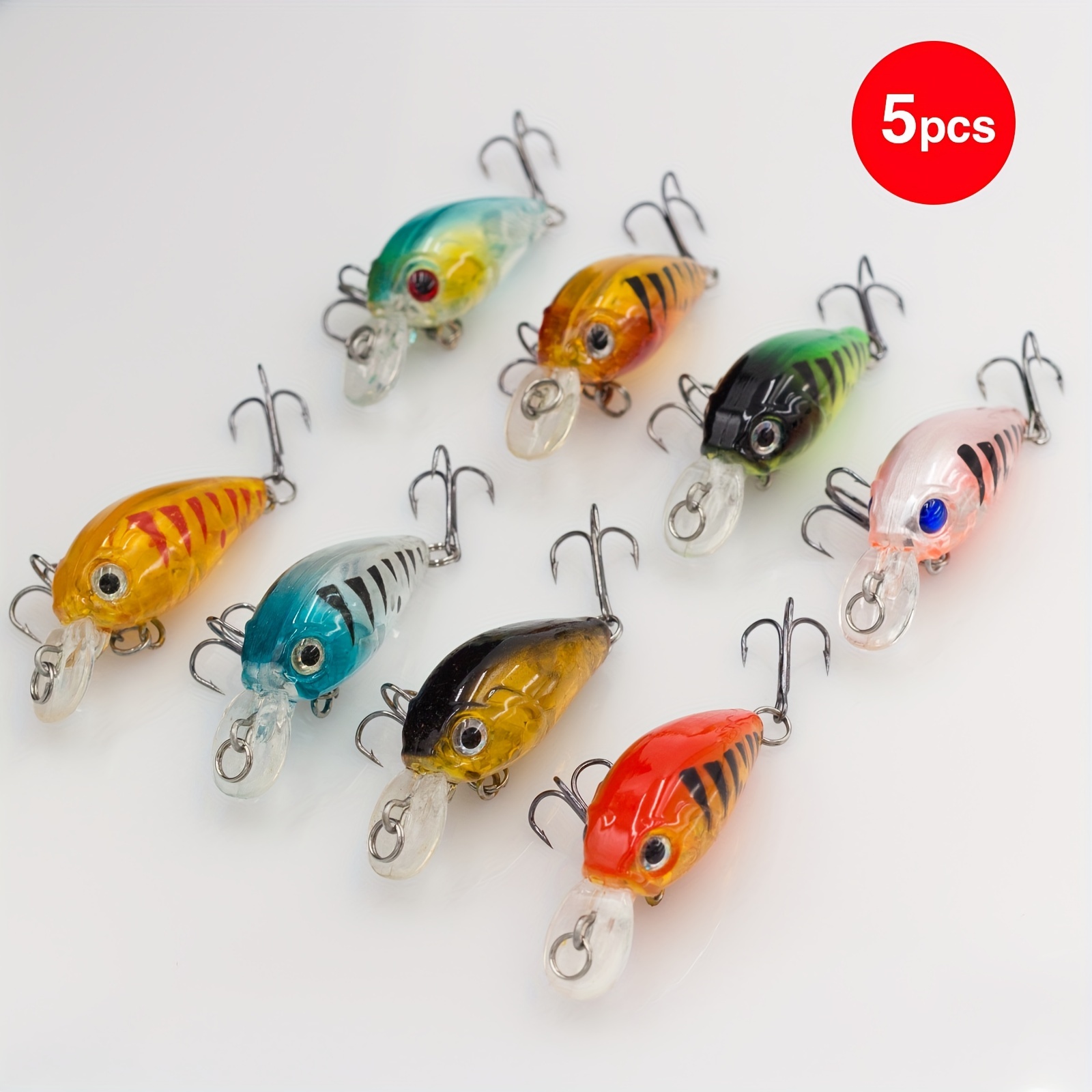 Topwater Fishing Lure Bass Trout Crank Bait Artificial Hard - Temu