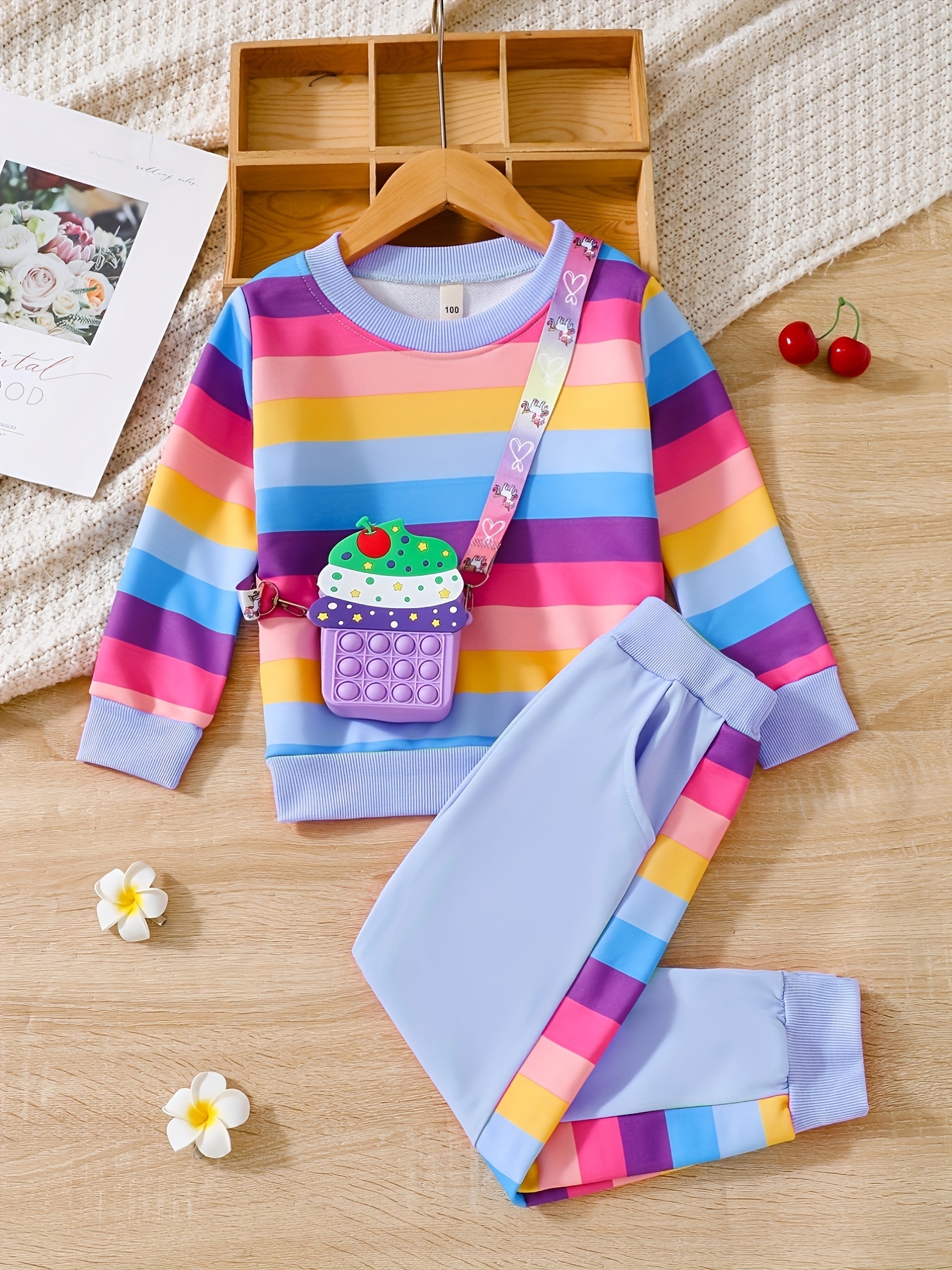 Comprar Camiseta holgada de Color degradado de arcoíris Shishi de seda  helada para niña, traje + pantalones, ropa teñida con corbata para niños de  3 a 12 años, novedad de verano 2023