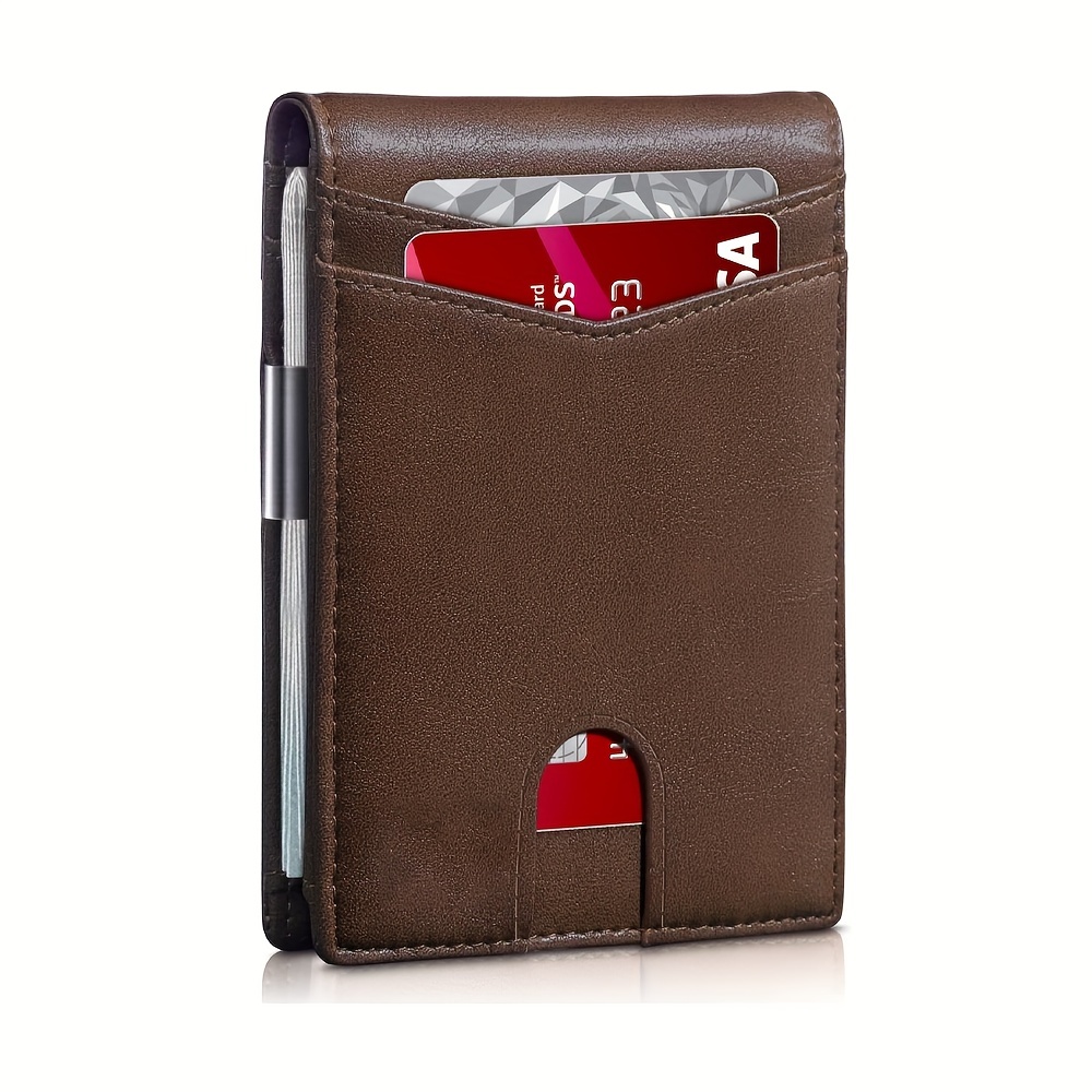 Slim Minimalist Front Pocket Money Clip Wallet for Men