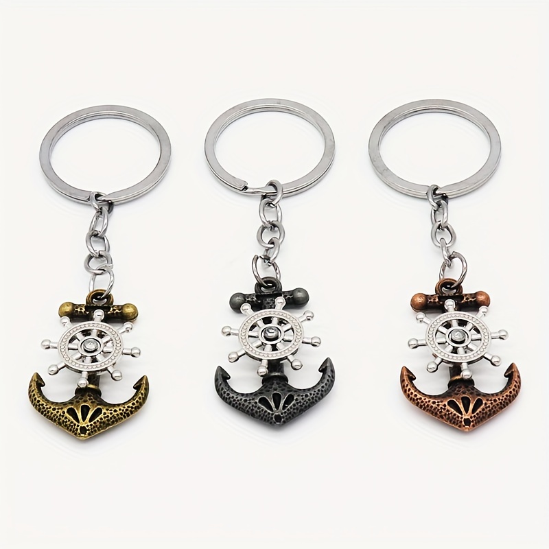 Boat Anchor Keychain Pendant Retro Bag Backpack Decoration Ornament Gift