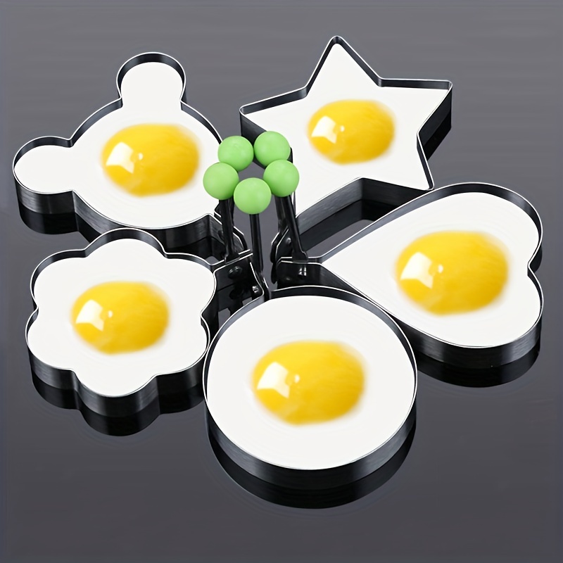 Egg Ring for Frying Eggs and English Muffin Round Egg Shaper Mold with  Handle Kitchen Stainless Steel Non-stick Egg Cooker Ring - AliExpress