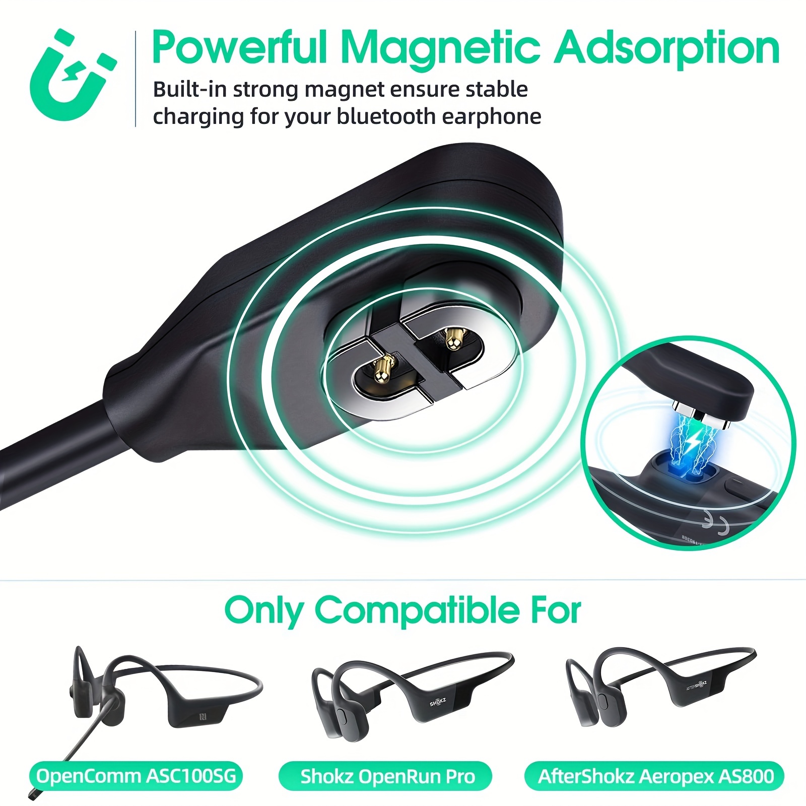 Compatible Shokz Charging Cable magnetic Charger Cord - Temu Japan