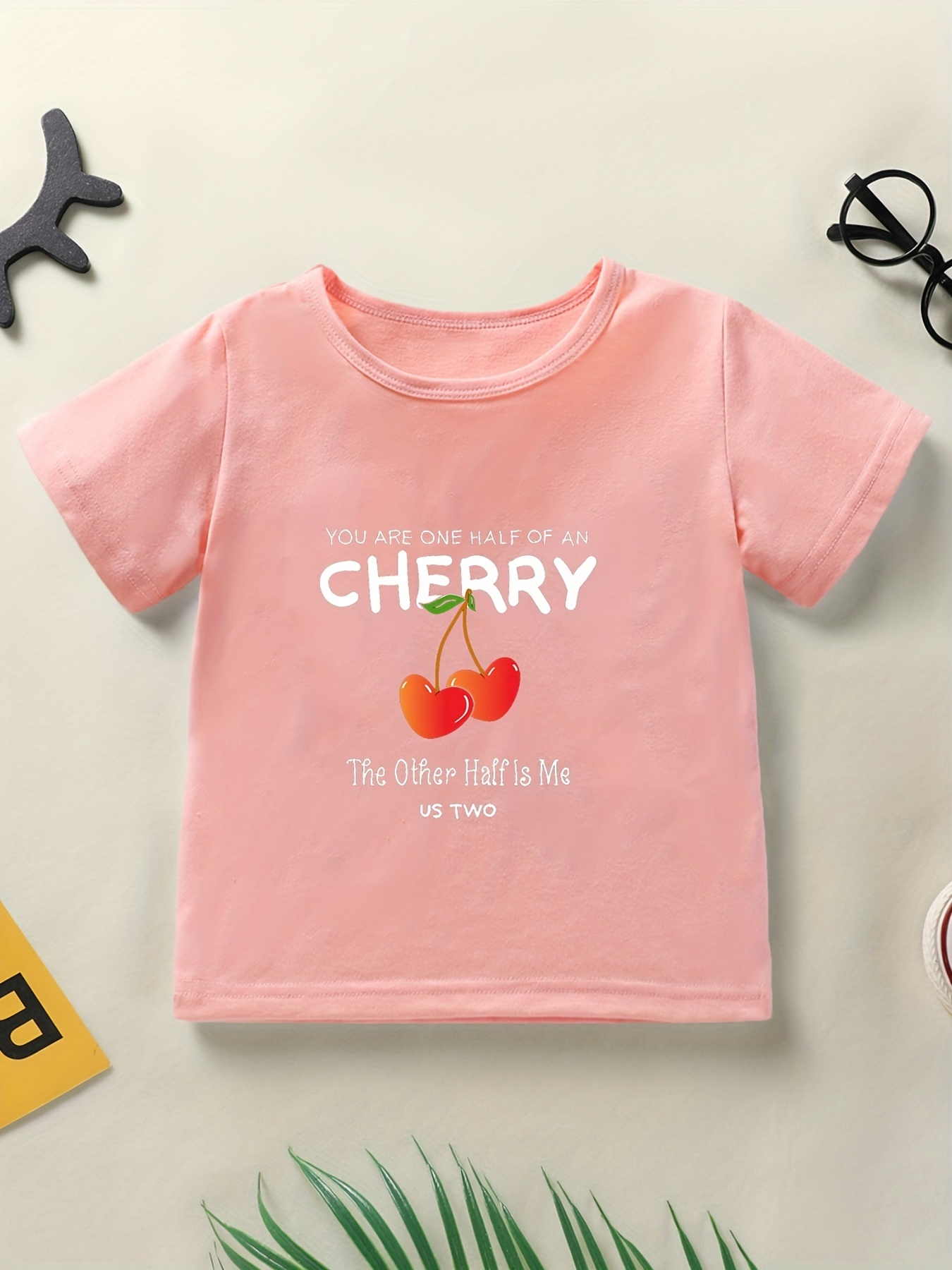 Camiseta de niña manga corta CHERRY