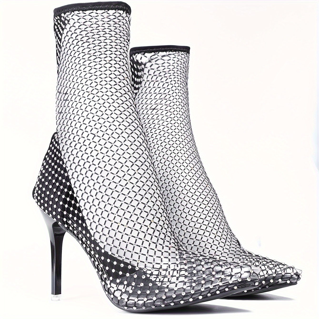 White hotsell mesh boots