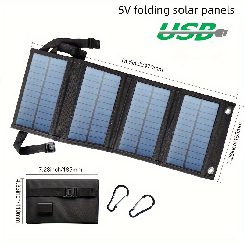 Panel solar portátil 10W 5V Cargadores de energía para actividades