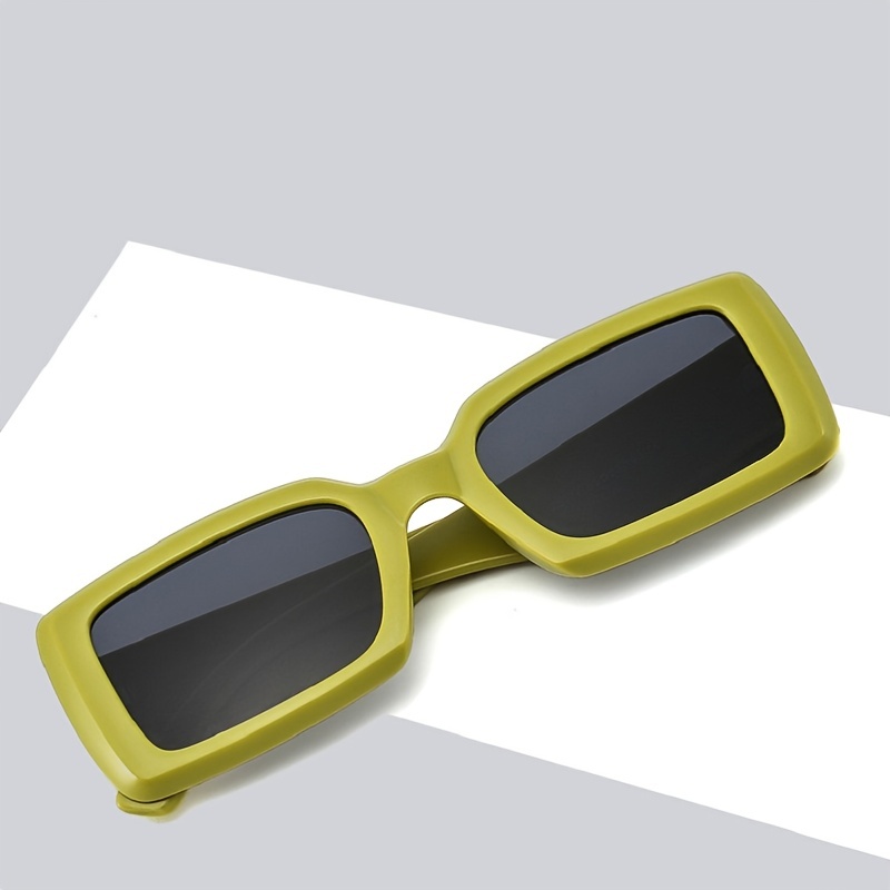 Fashion Rectangular Sunglasses Vintage Ladies Stylish Design - Temu