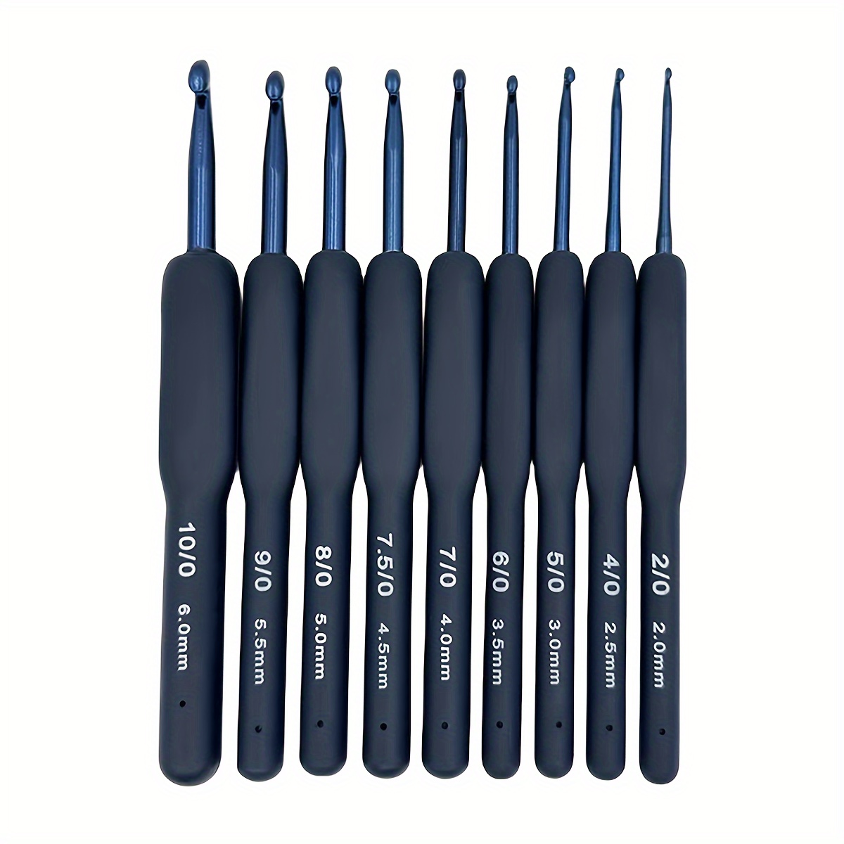 Blue Soft Handle Crochet Tool Set Crochet Hooks Ergonomic - Temu