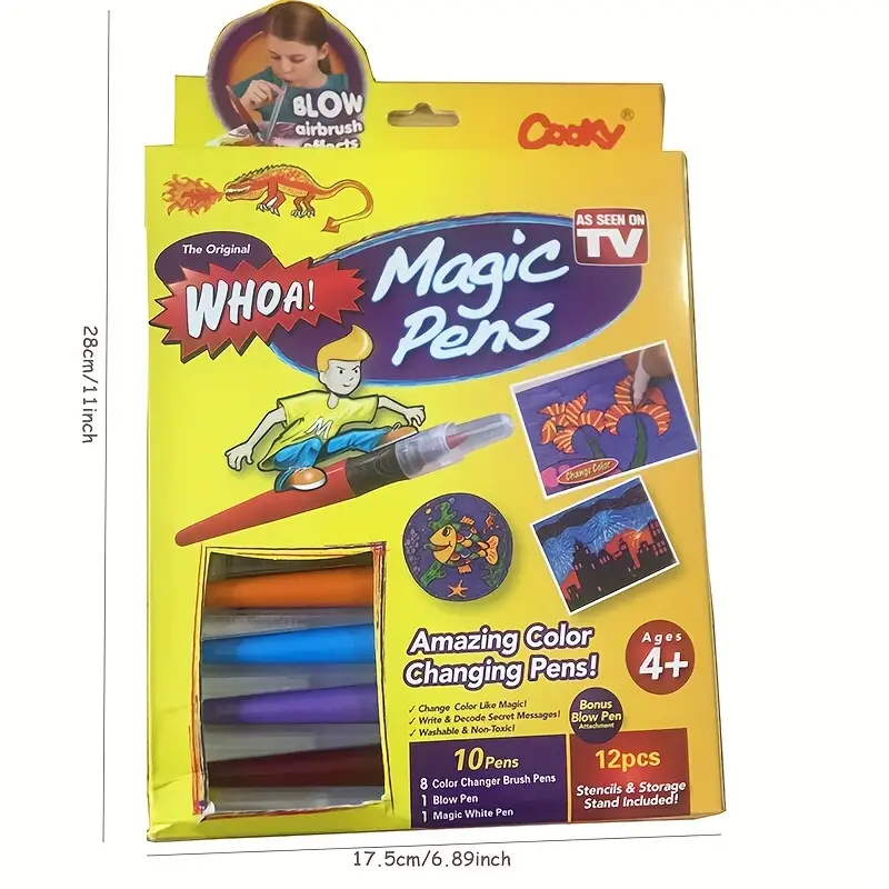 Air Brush Markers Blow Pen Art Kit Set Color Markers Spray - Temu