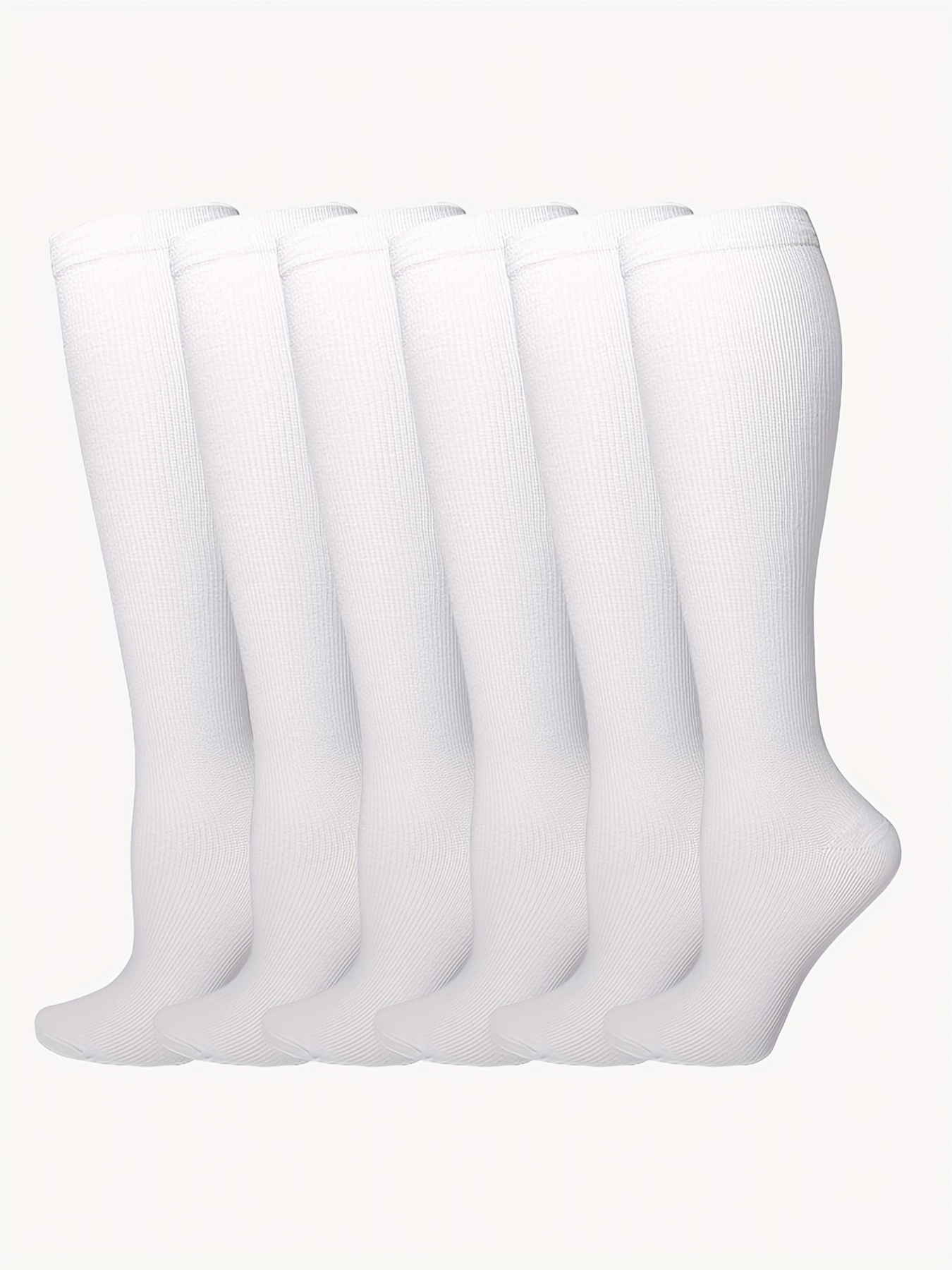 6pcs Compression Socks for Women with Wide Calf for Pregnancy & Nursing