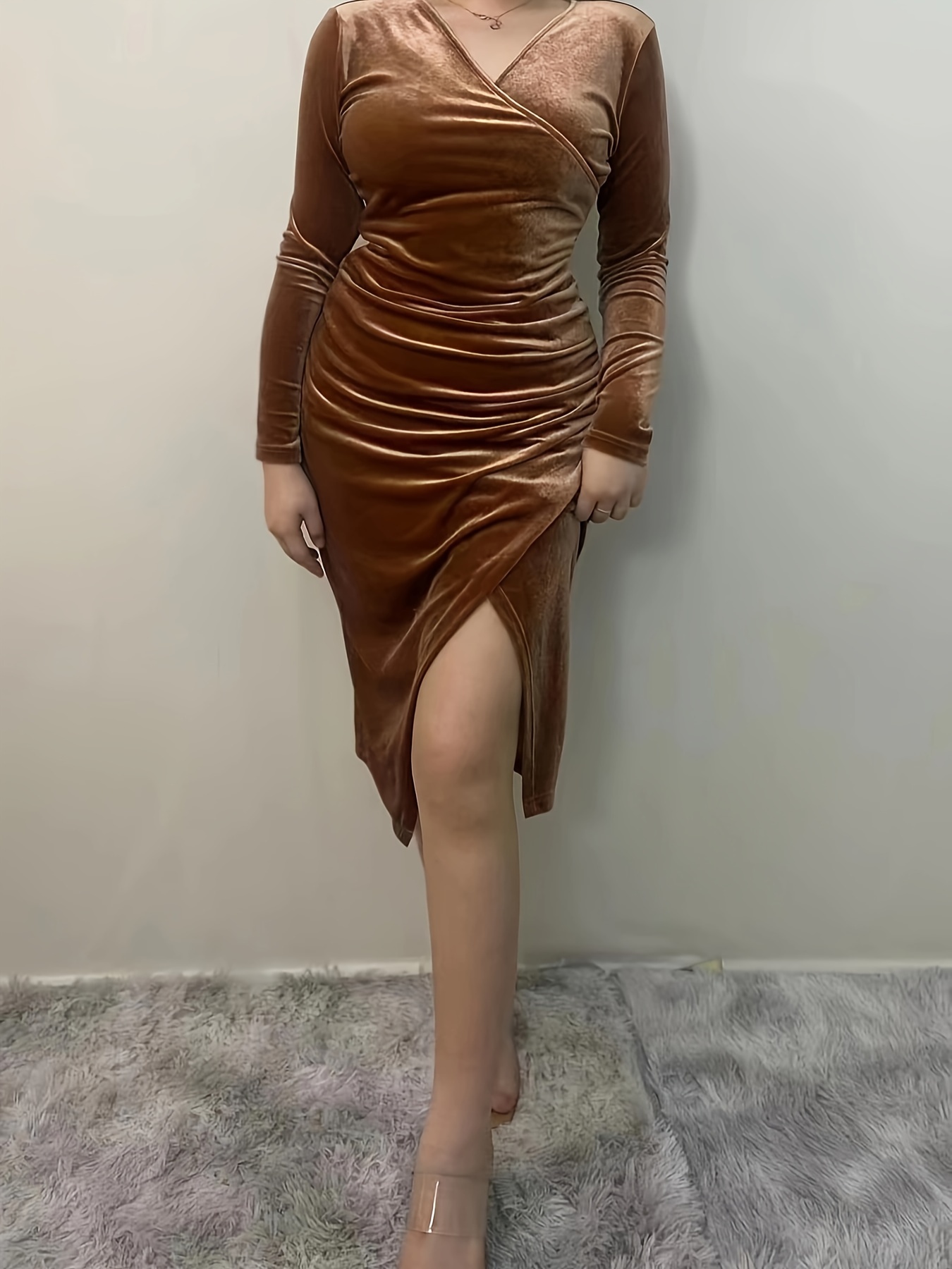 Camel Color Evening Dresses