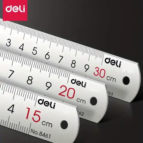 Metal Straight Ruler Brass Drawing Ruler Durable Learning