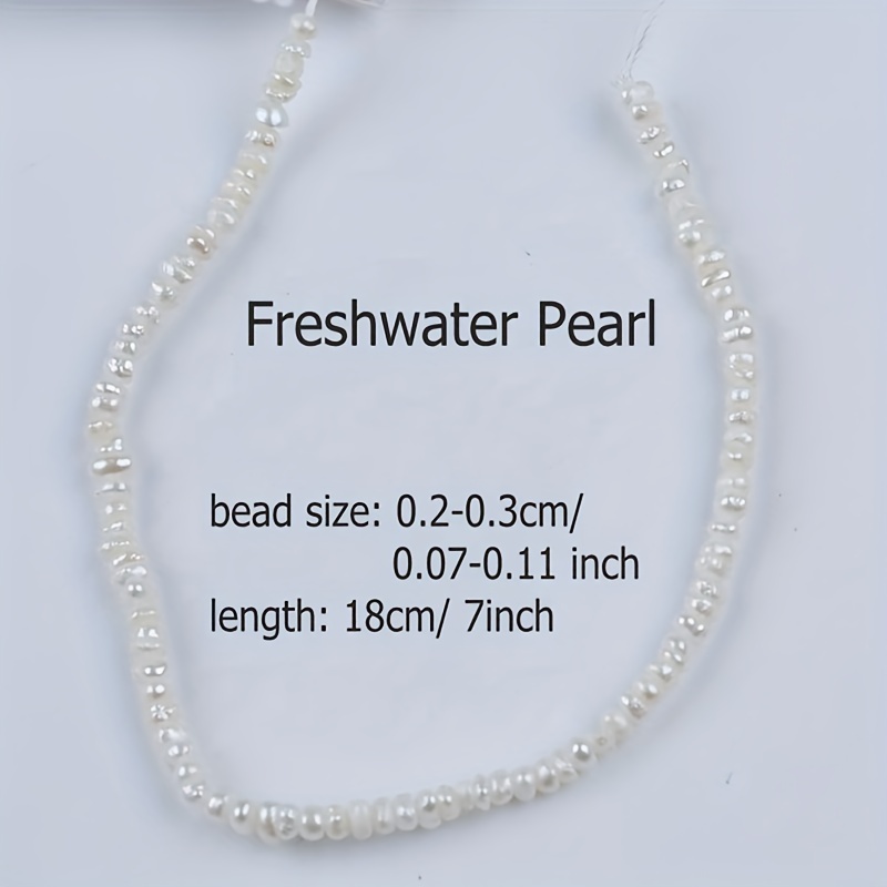 Pearl Clear Necklace. Clear String Pearl Necklace. Pearl Choker