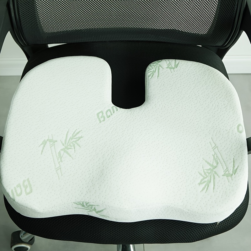 Bamboo Fiber Memory Foam Seat Cushion Back Cushion For Relax Back