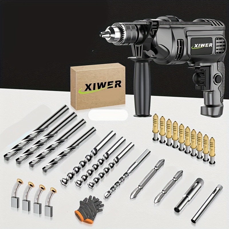 Leifide Electric Resin Drill Set, Including 300 Gold Silver Eye Screws, 10  Twist Drill Bits Tools