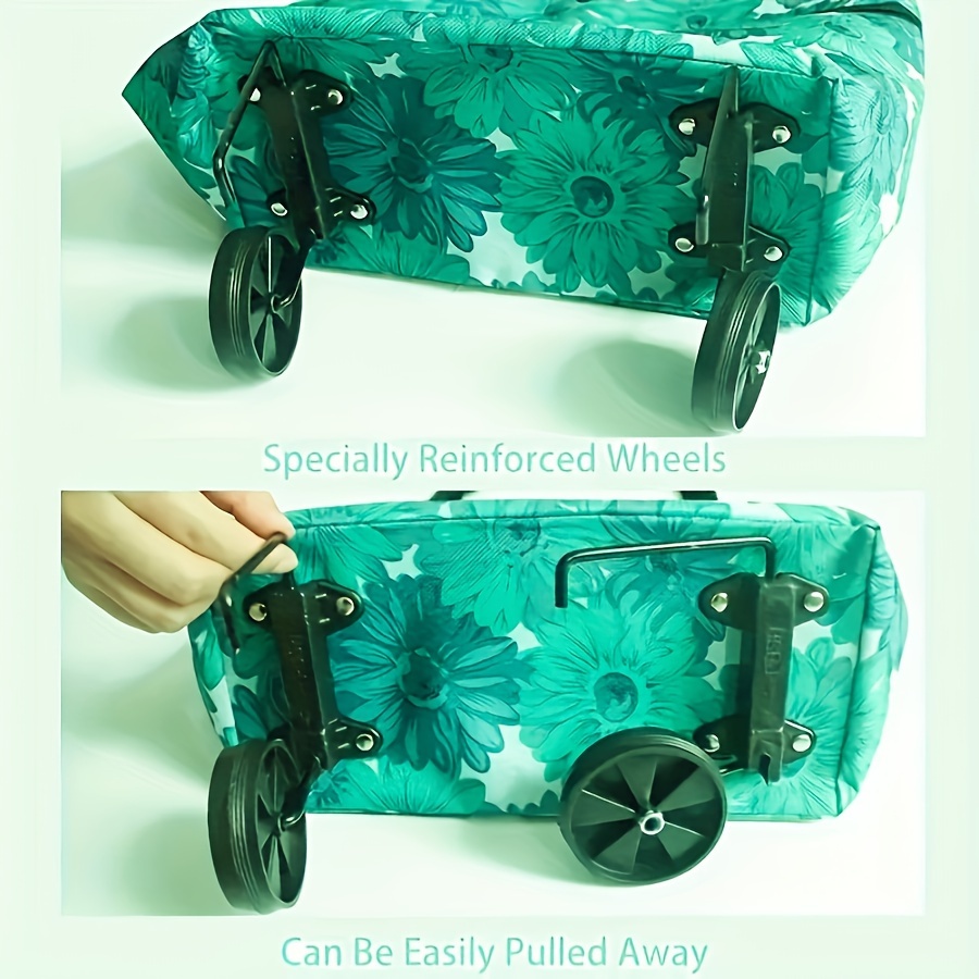 Carrito Compras Plegable Bolsas Comestibles Bolsa Compras - Temu