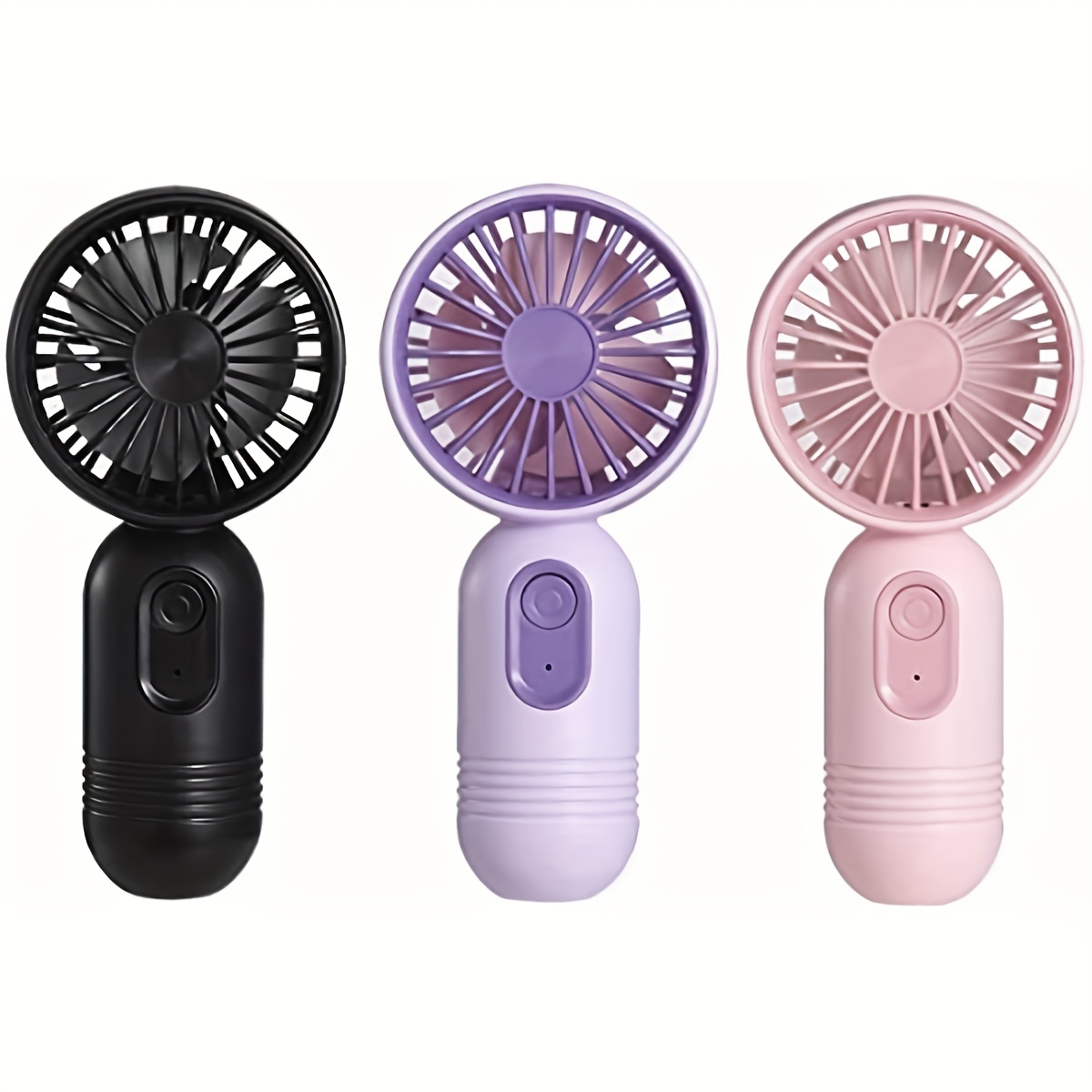 

Usb Rechargeable Mini Portable Fan With 3 Speeds - Lightweight Handheld Fan - Perfect For Office, Outdoor, Travel, And Camping - Keep Cool Anywhere!
