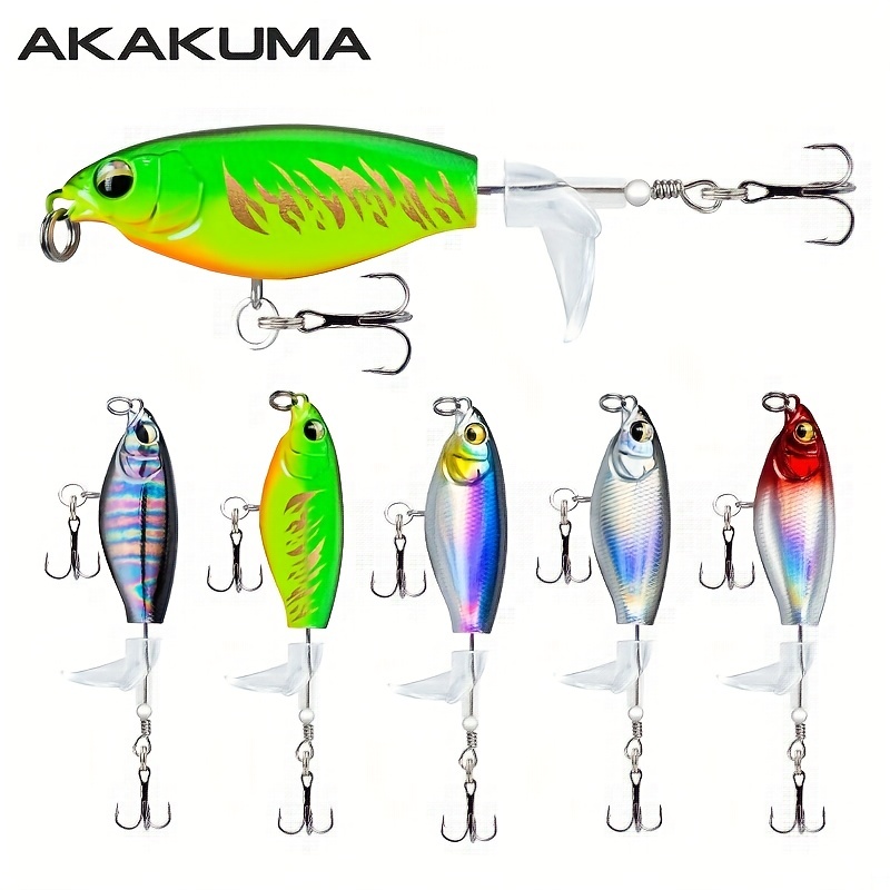 Floating Minnow Lure 5 Colors Rotating Tail - Temu