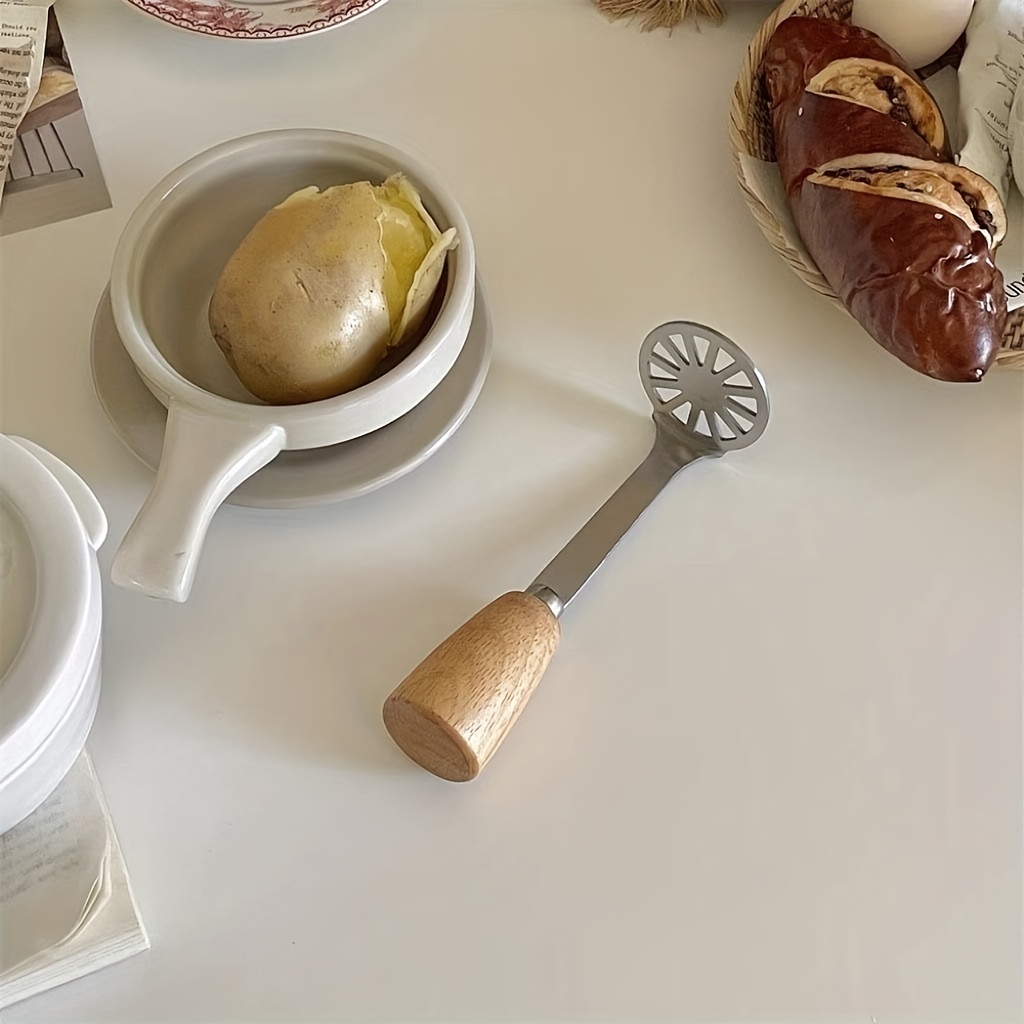 Wood Handle Mini Masher, Potato Masher