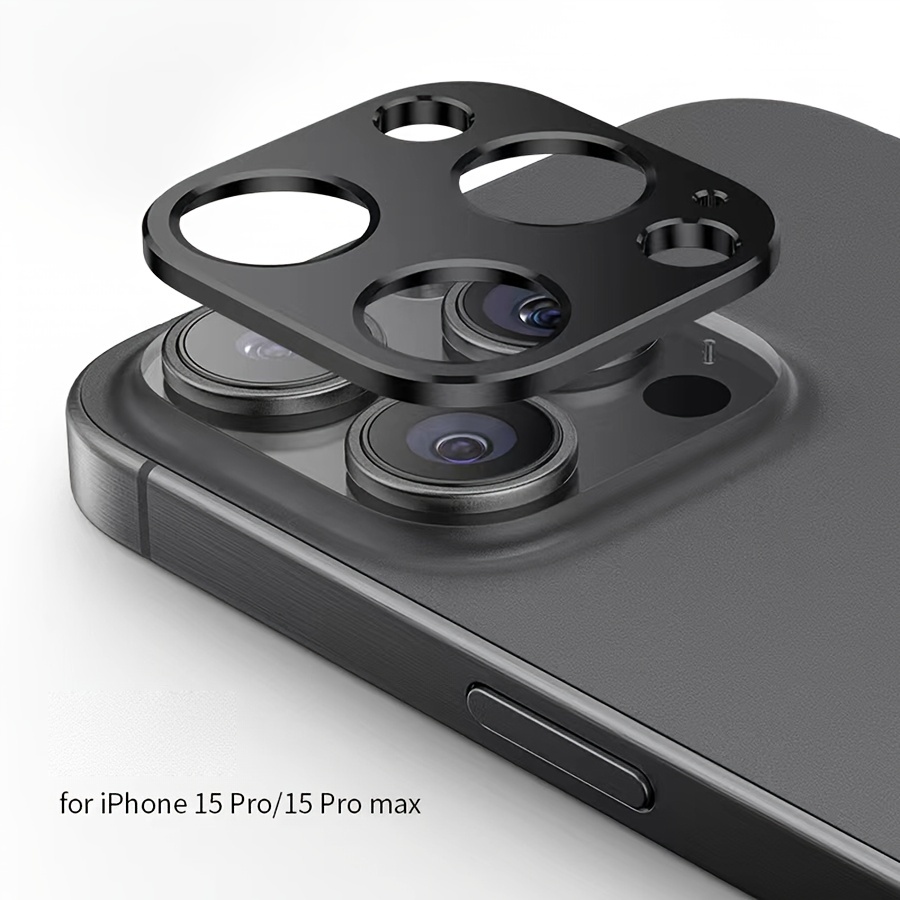  Ferilinso Paquete de 4 protectores de pantalla para iPhone 15  Pro Max con 4 protectores de lente de cámara de vidrio templado, compatible  con fundas de teléfono, accesorios ultra protectores de 